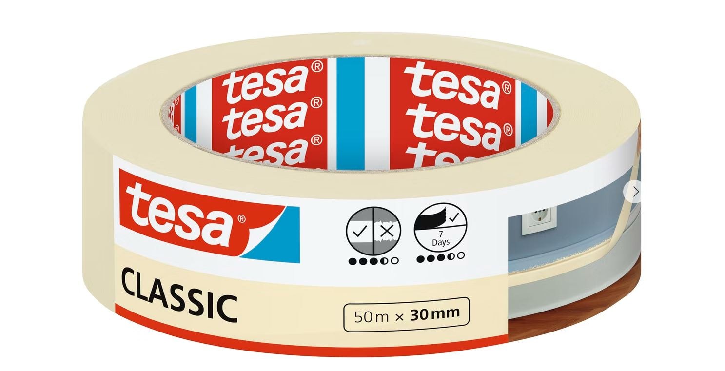 Tesa Maskeringstejp Classic 50m x 30mm