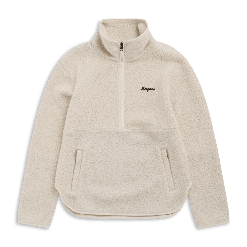 Bergans Myken Half-Zip Merino Pile Damen Creme