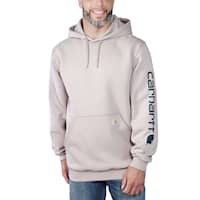 Carhartt Sleeve logo Hoodie Herr Mink