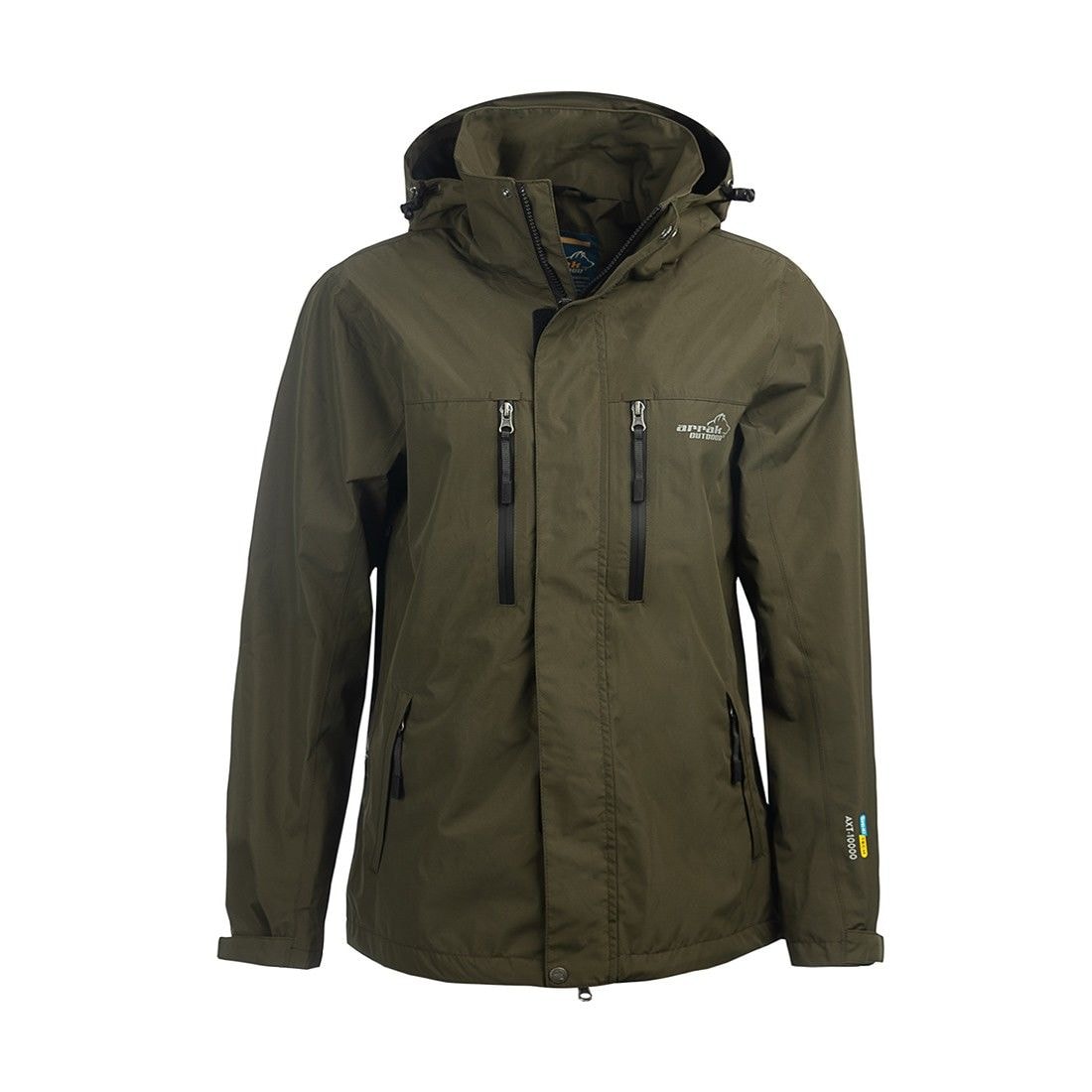 Arrak Outdoor Regenjacke Herren Olive