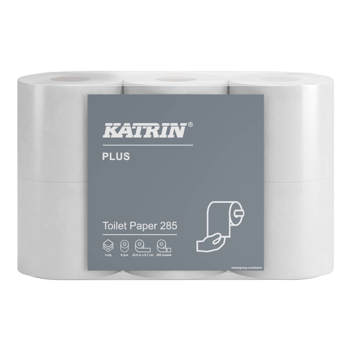 Katrin Plus Toalettpapper 285 3-Lagers Extra mjukt