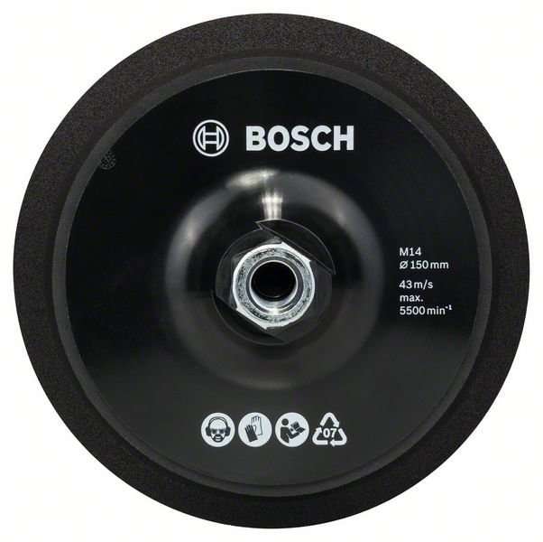 Bosch Stödrondell 150mm M14, kardborre, för GPO 14 CE