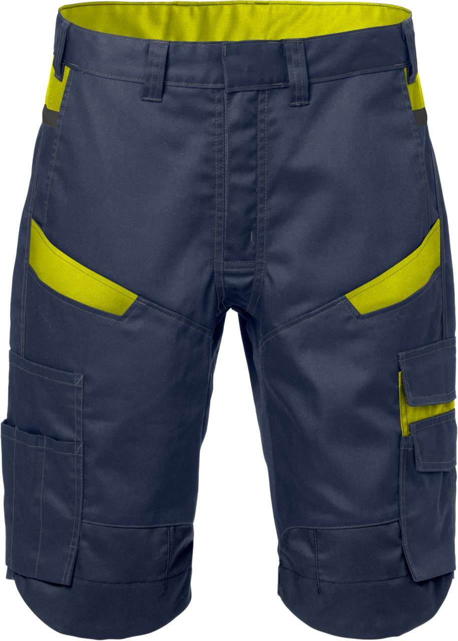 Fristads Shorts 2562 STFP Marinblå/Varsel Gul C52