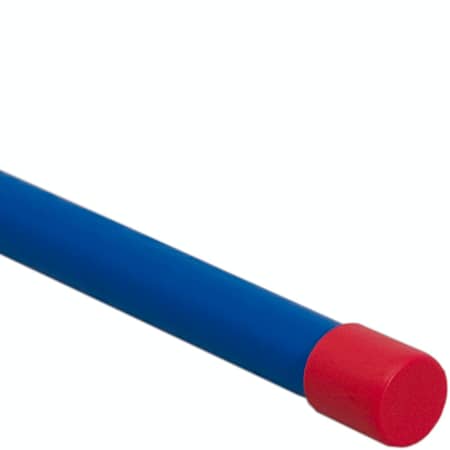 Keba rågångsstolpe blå/röd knopp L=1500mm