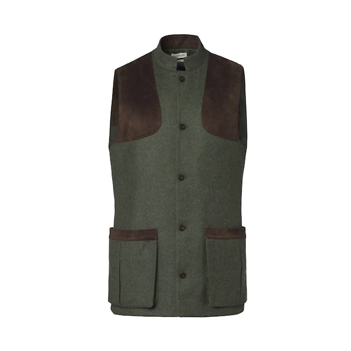 Chevalier Henry Shooting Tweed Vest Men Misty Green