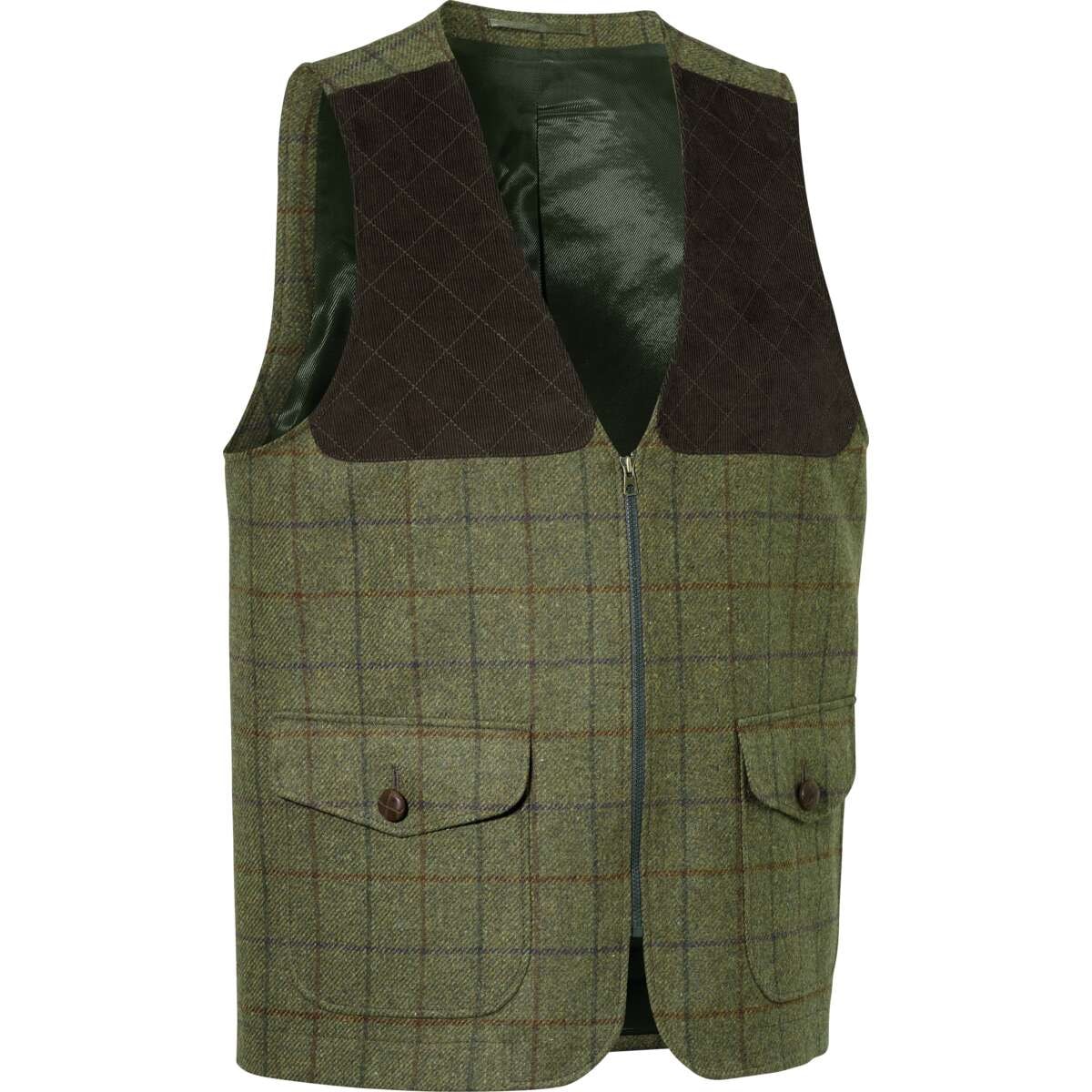 Swedteam 1919 Classic Hunting Vest Tweed Green S -