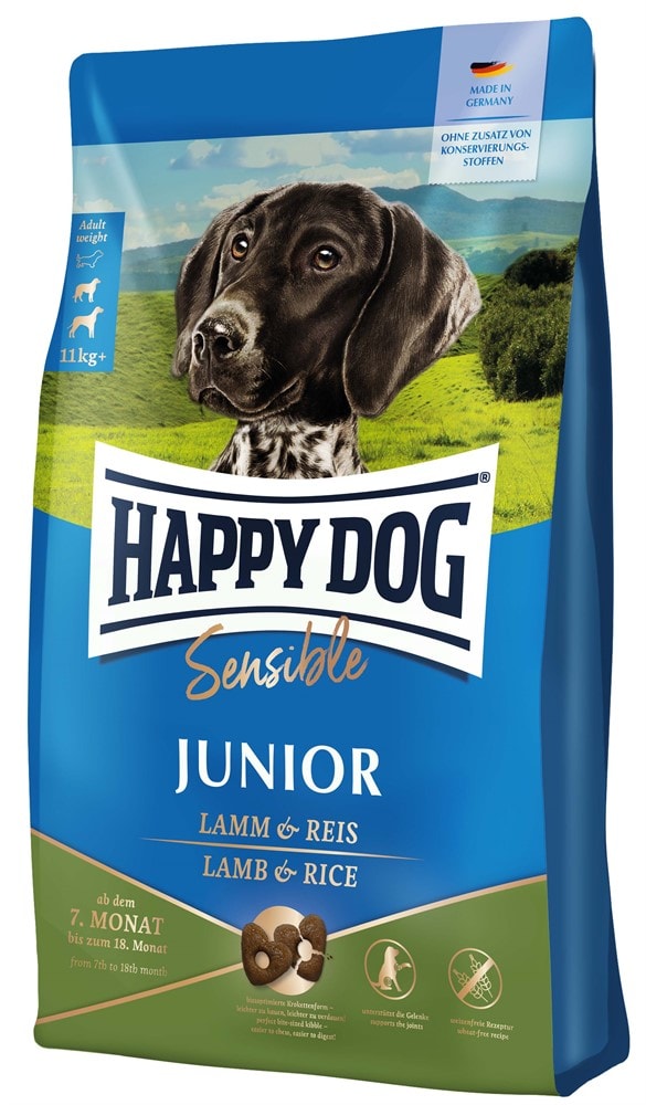 HappyDog Sensible Junior Lamb & Rice Torrfoder