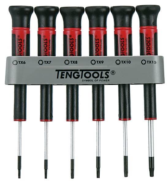 Teng Tools Miniskruvmejselsats MDM706TX 6 delar