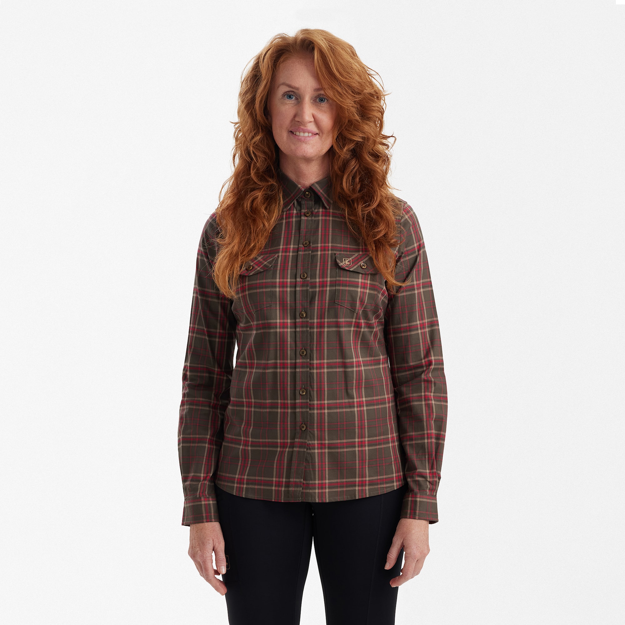 Deerhunter Lady Elena Shirt Green Check 48