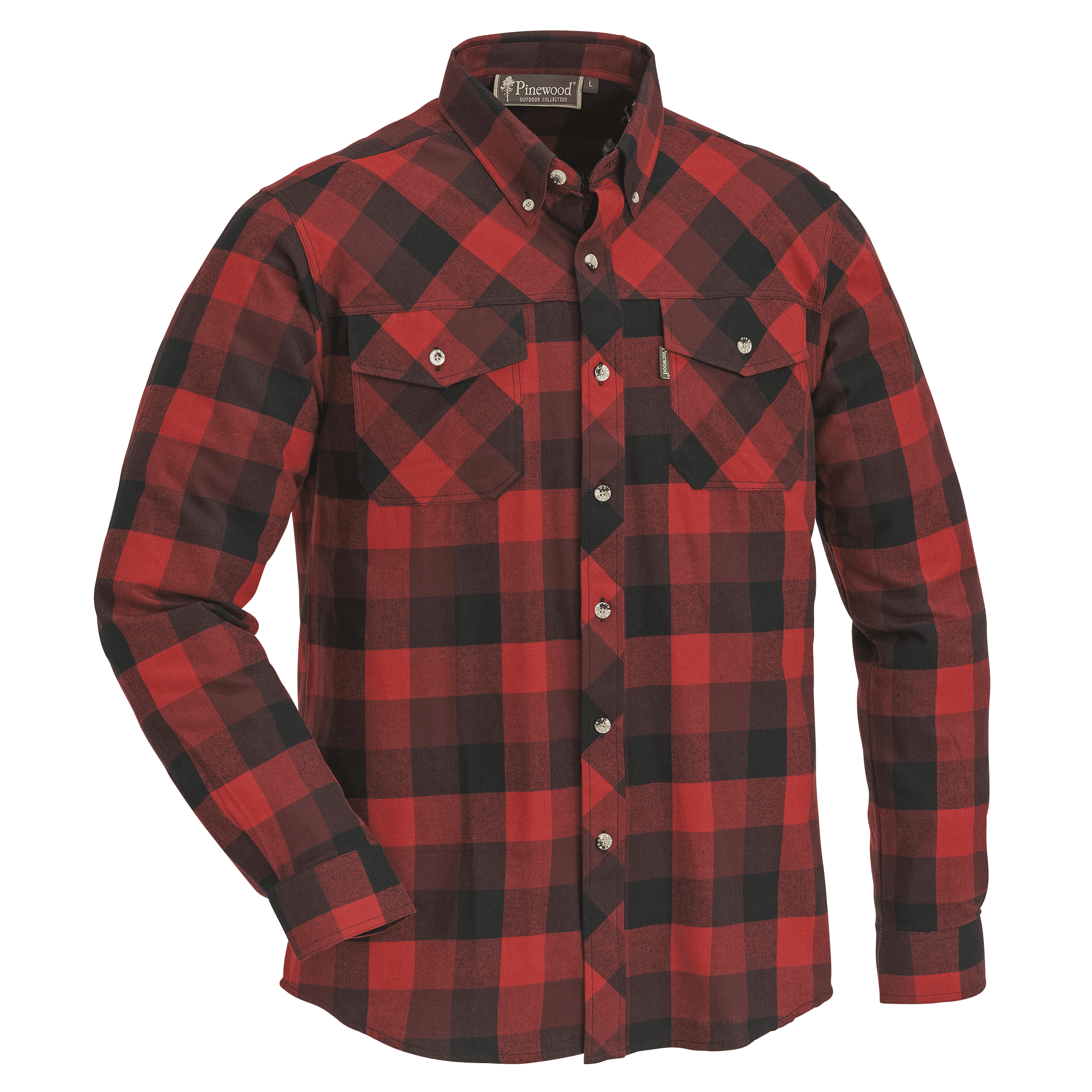 Pinewood Lumbo Skjorta Herr Red/Black