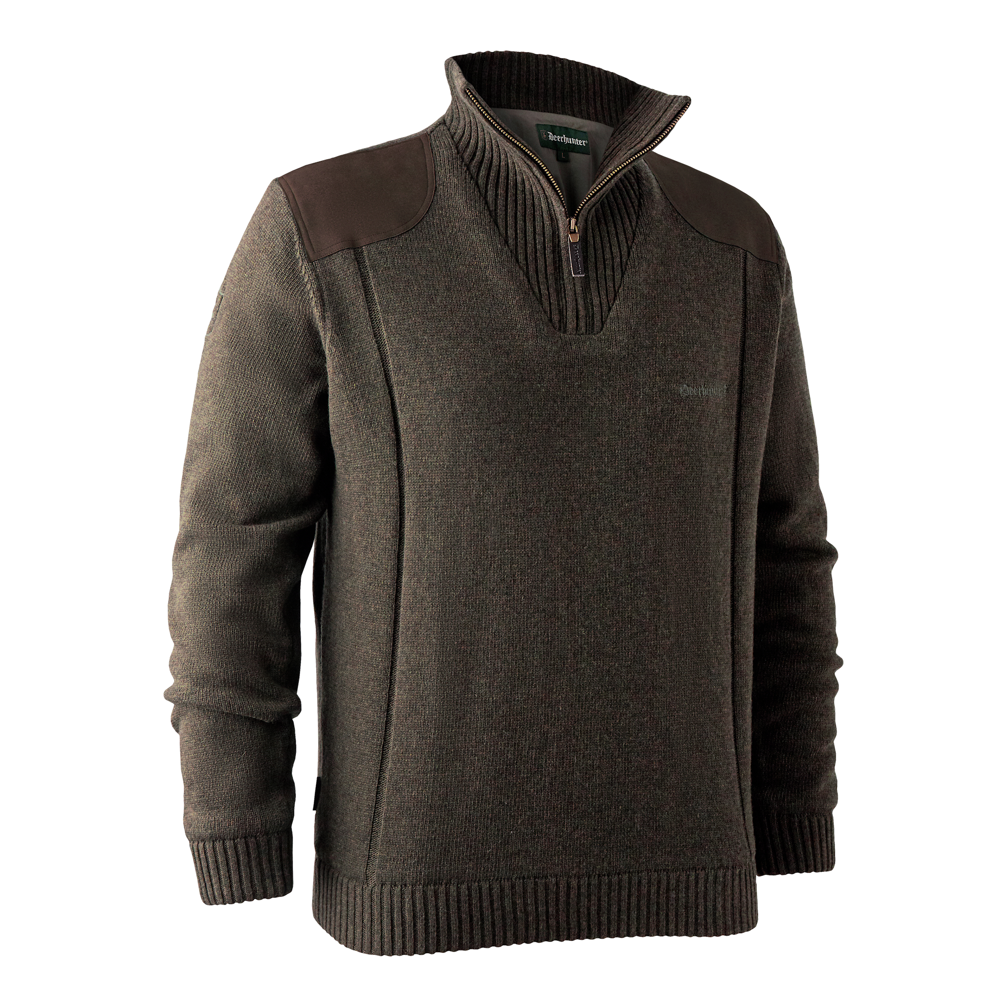 Deerhunter Carlisle Stickad Tröja med Stormliner® Herr Dark Elm 2XL