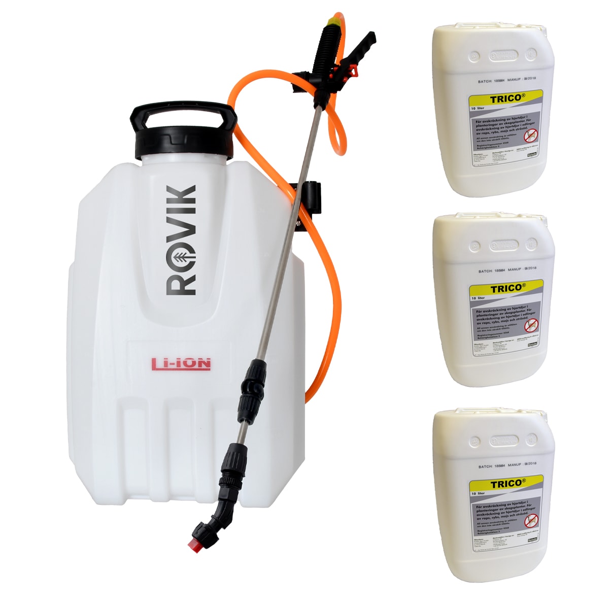 Viltskyddspaket Trico med ryggspruta