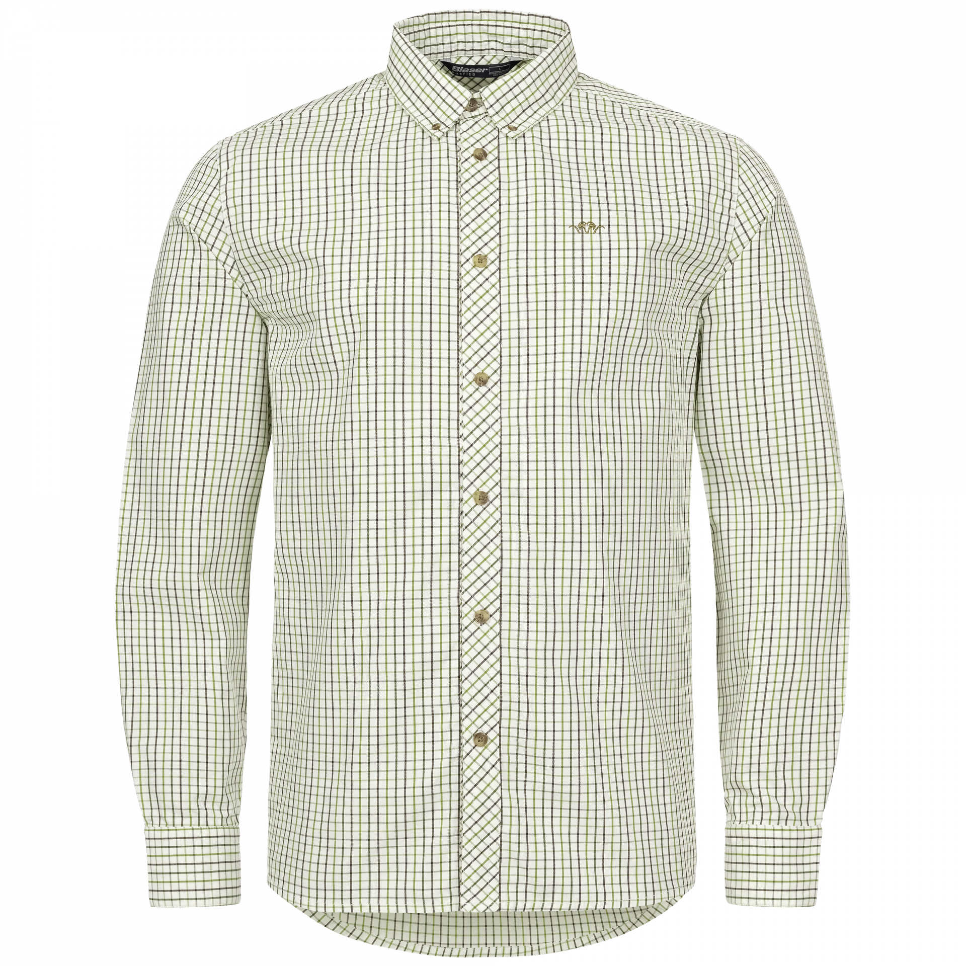 Blaser Tristan 22 Skjorta Herr Olive/Beige Checkered 3XL -
