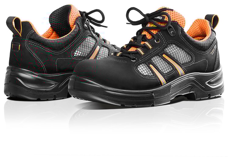 Arbesko 885 Svart/Orange Skyddssko