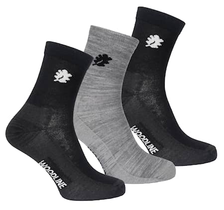 Woodline Liner Socken Merinowolle 3er-Pack