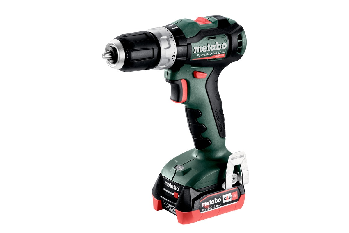 Metabo Slagborrmaskin PowerMaxx SB 12 BL med 2x4Ah batterier & laddare