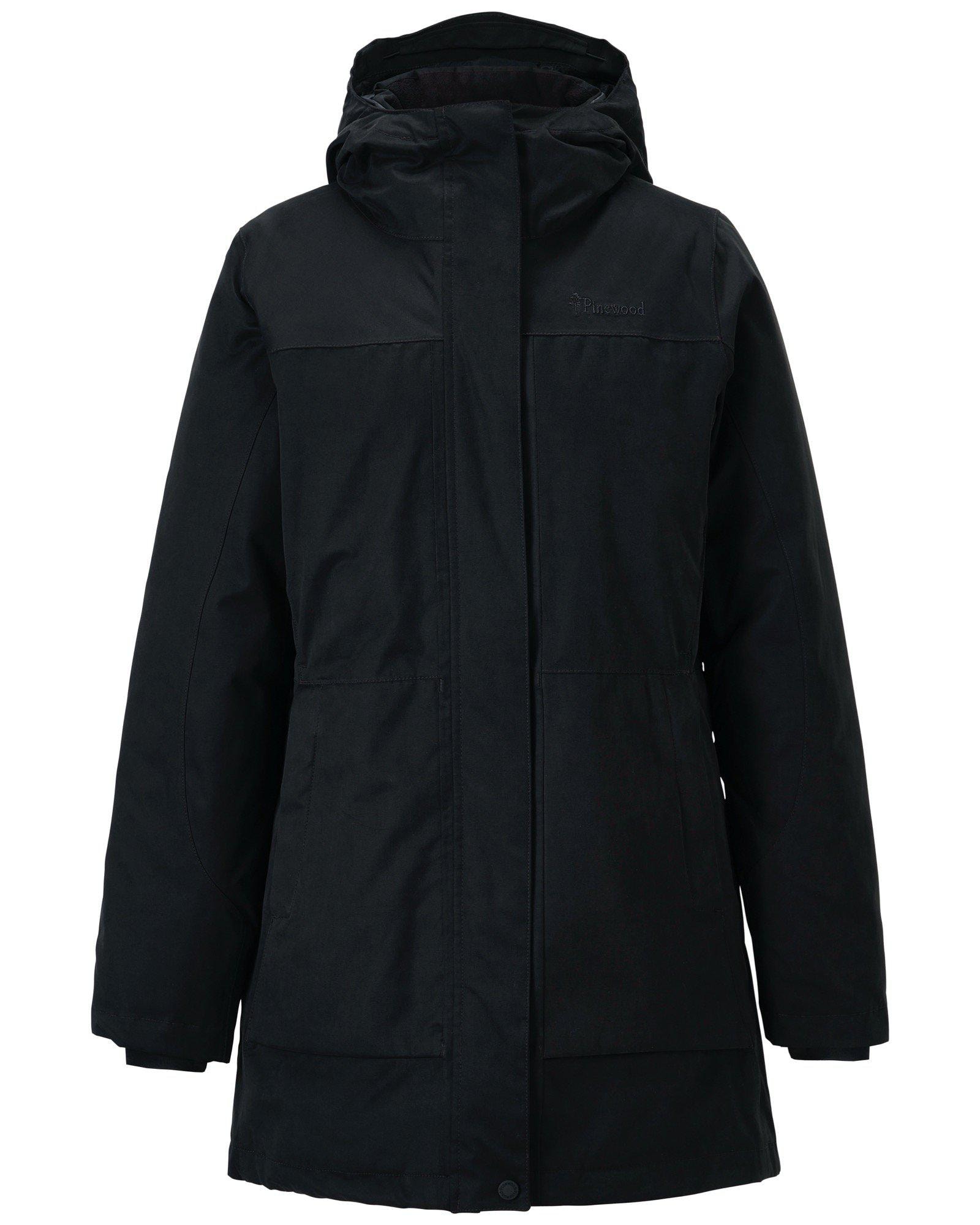 Pinewood Vadderad Vinterparkas Dam Black