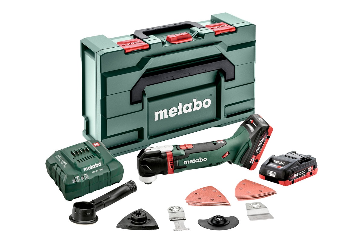 Metabo MT 18 LTX med tillbehör och 2x4Ah batterier & laddare