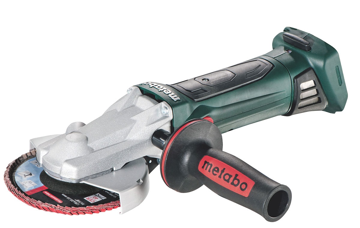 Metabo Kulmahiomakone litteällä päällä WF 18 LTX 125 Quick 18V ilman akkua ja laturia