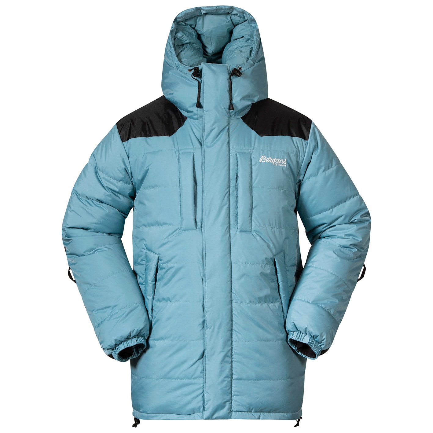 Bergans Expedition Down Parka Unisex Arctic Ocean Blue/Black