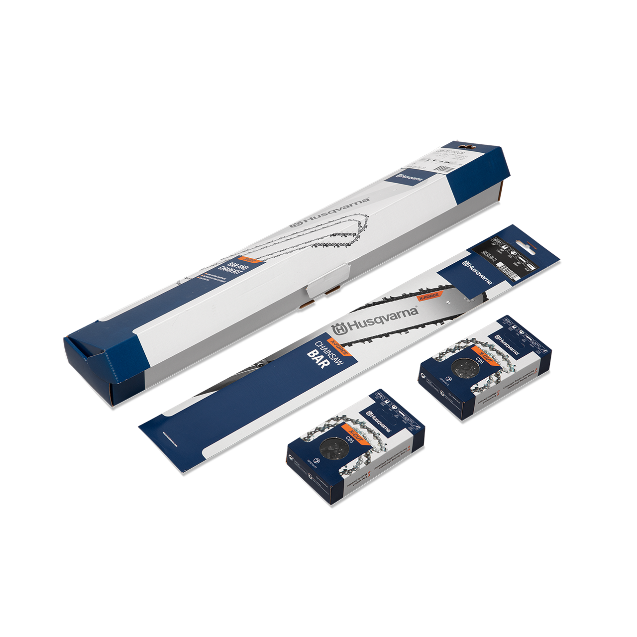 Husqvarna X-Force C85 18" 3/8" 1,5 mm 68 dl sverd- og kjedepakke