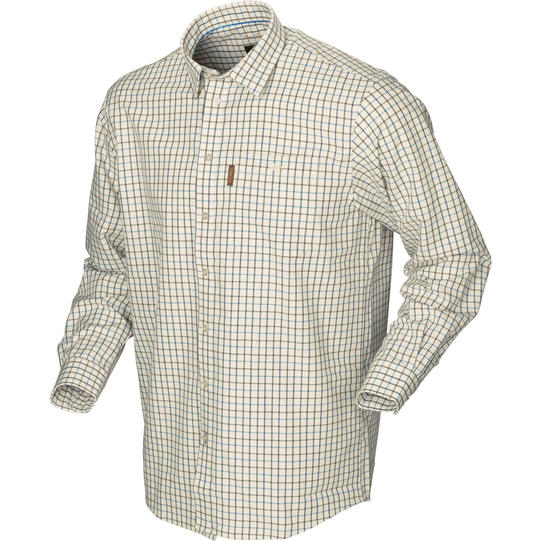 Härkila Stornoway Active skjorte Green/Blue check 2XL -