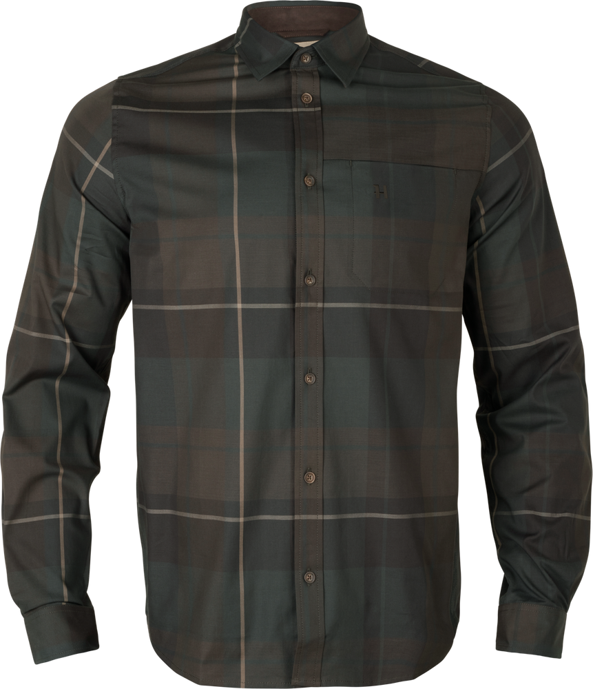 Härkila Akse L/S Hemd Herr Shadow brown check
