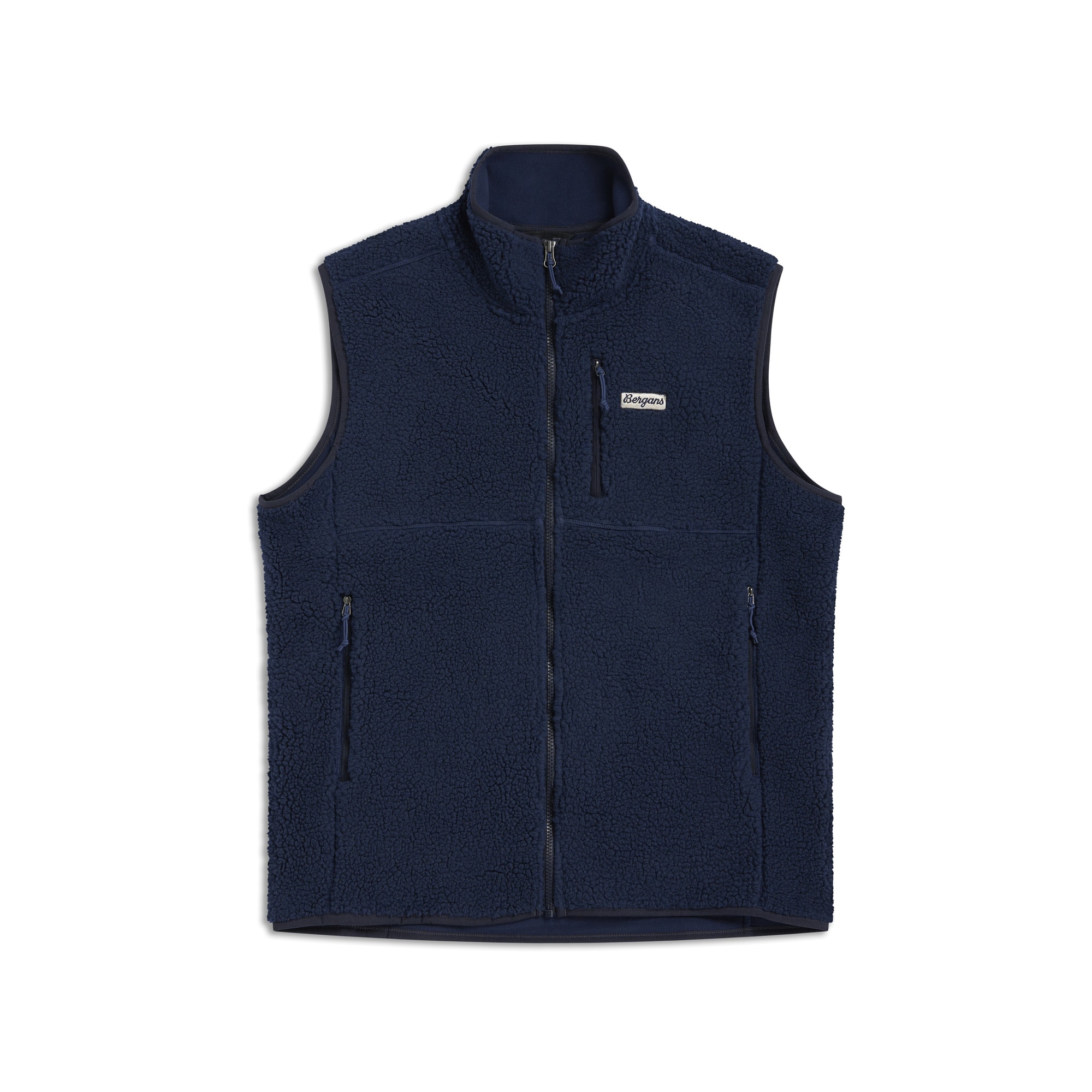 Bergans Lunnan Pile Fleece Vest Men Navy Blue