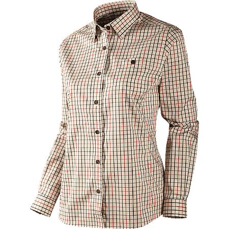 Lancaster Lady L/S skjorta Red Check S -