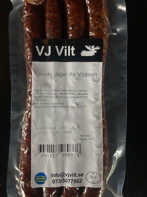 Ölkorv Jäger av Vildsvin -