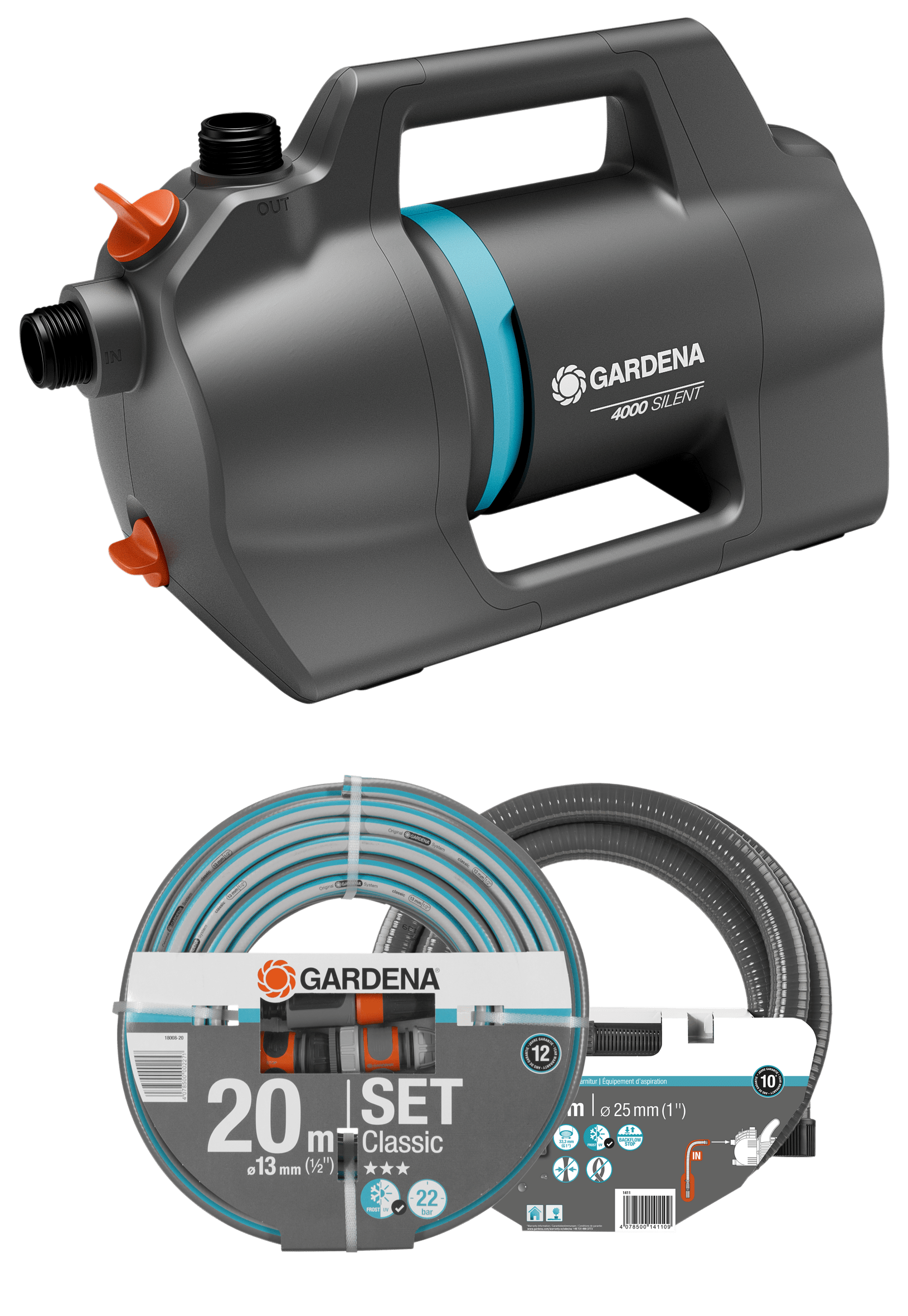 Gardena Trädgårdspump 4100 Silent Set