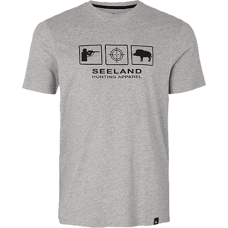 Seeland Lanner T-shirt Herr Dark Grey Melange