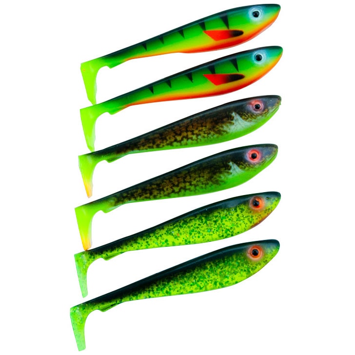 Svartzonker McRubber Shad 9 cm Color 6-pack