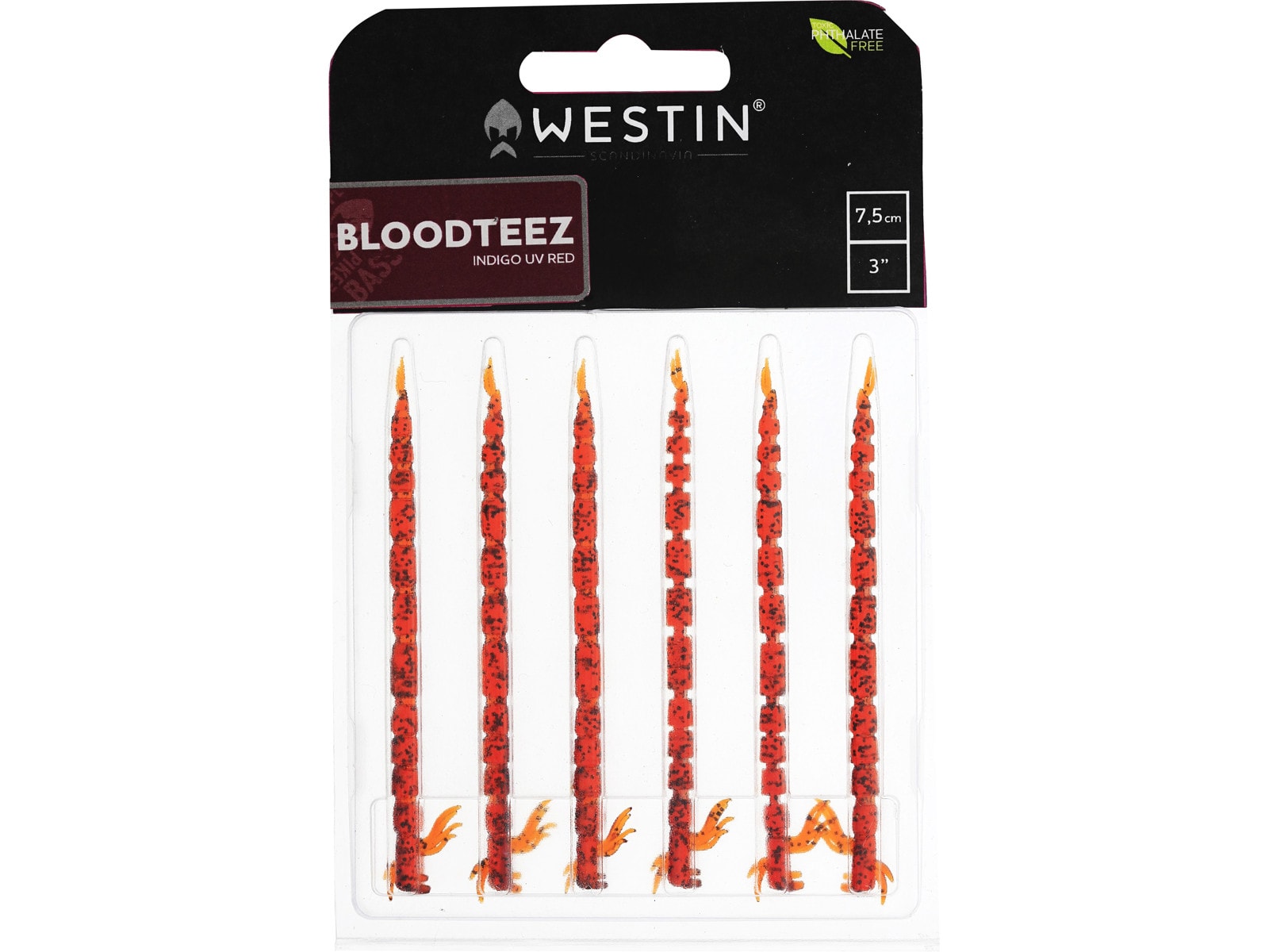 Westin Bloodteez Worm 5,5cm 0,5g 8-Pack