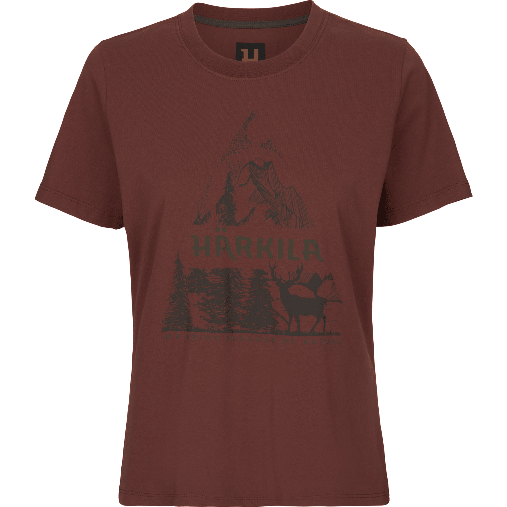 Härkila Nature S/S T-skjorte Dame Hot Chocolate