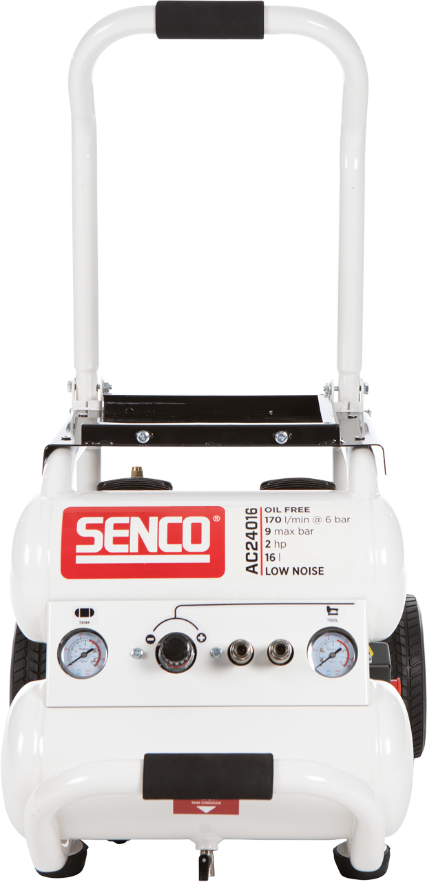 Senco Kompressor AC24016 9bar 24l oljefri, ljudisolerad