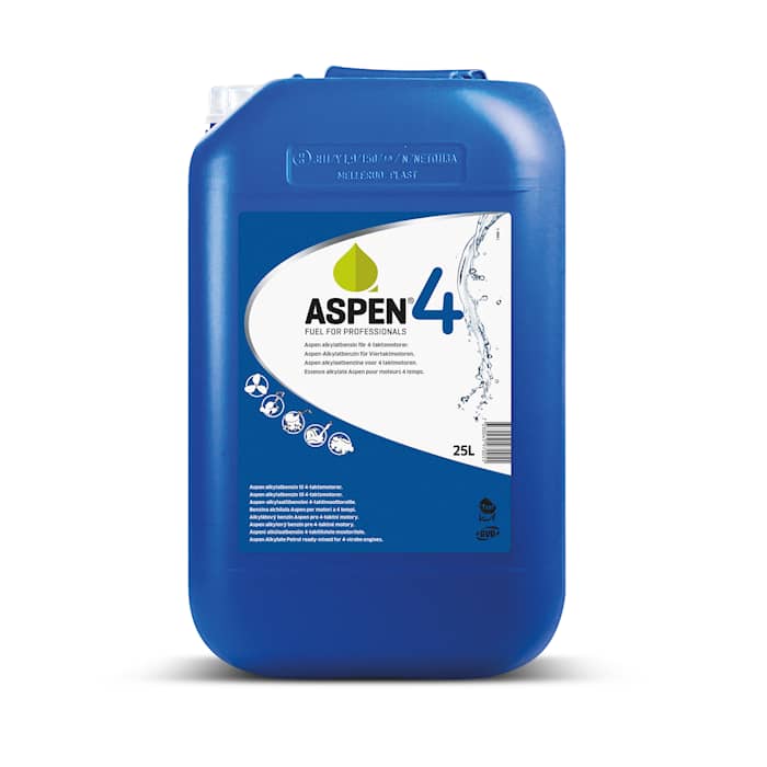 Aspen Alkylatbensin 4-takt, 25 l - halv- eller helpall