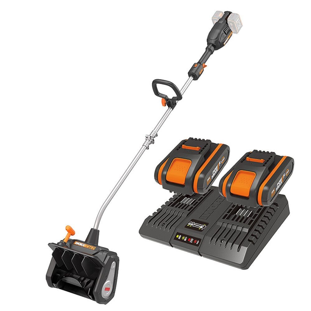 Worx WG460 Batteridrevet snøskuffe Inkl. Batteri og lader -