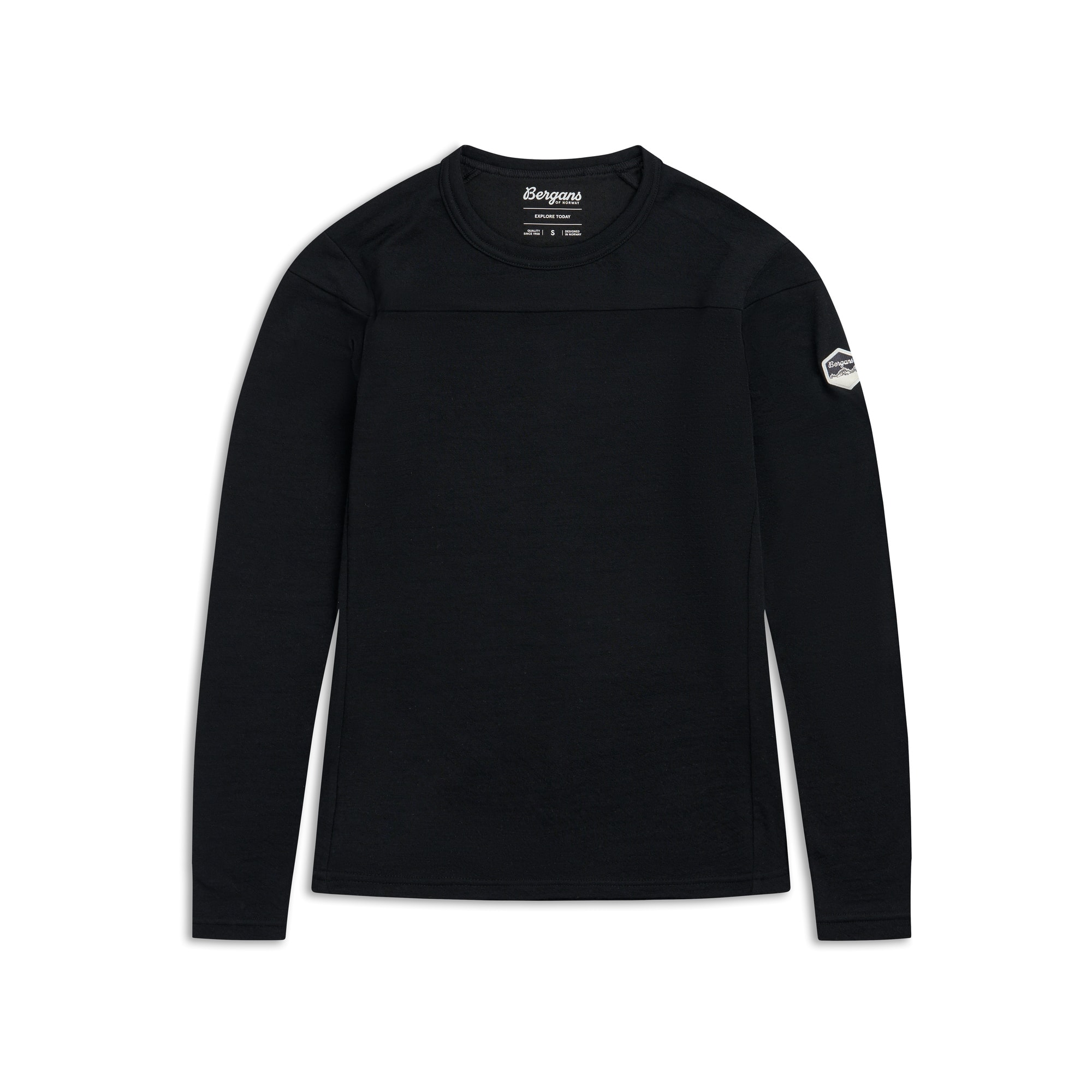 Bergans Inner:Dual Merino L/S Ulltrøye Dame Black