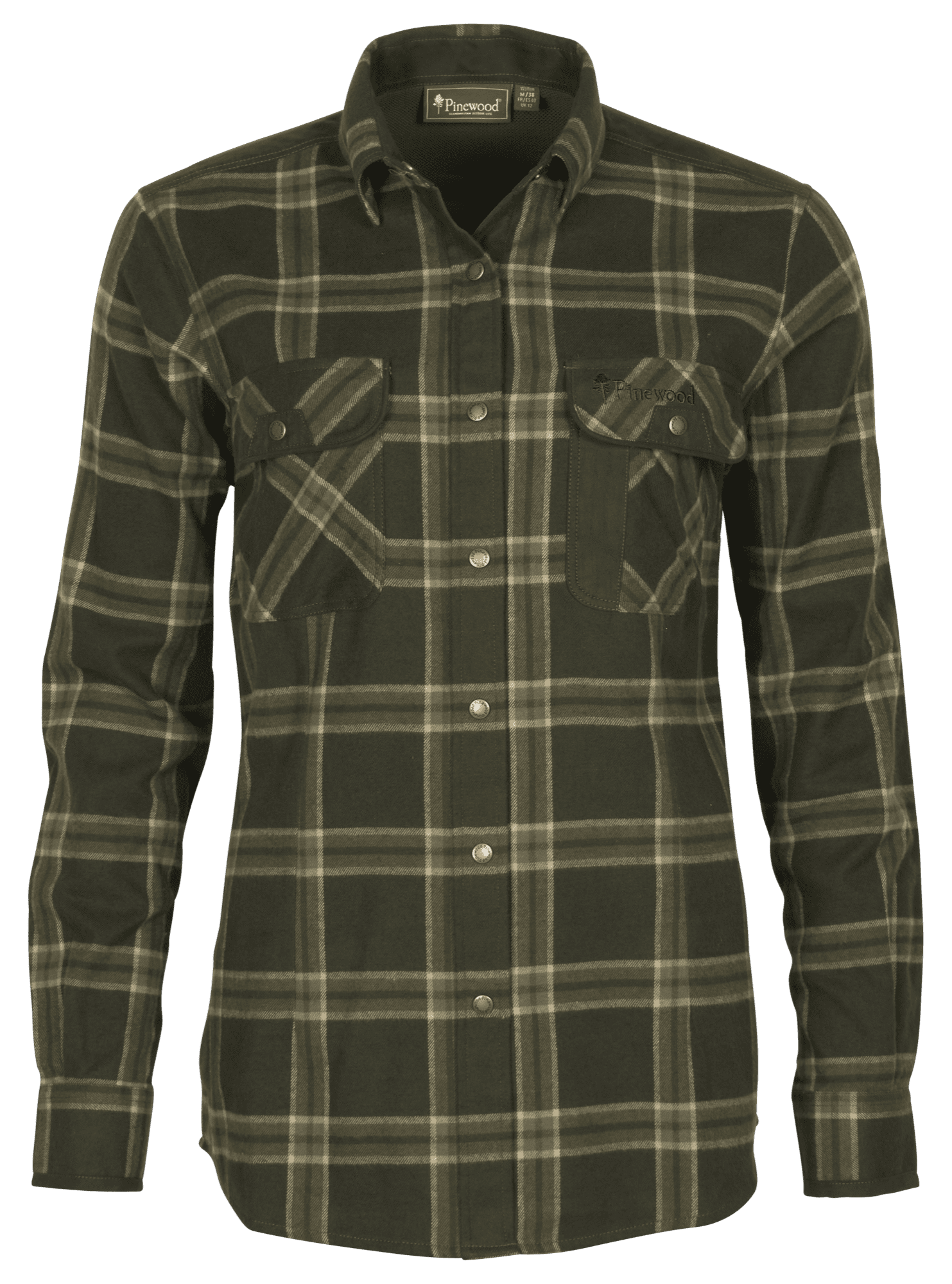 Pinewood Prestwick Exclusive Skjorta Dam Dark Green/Green M