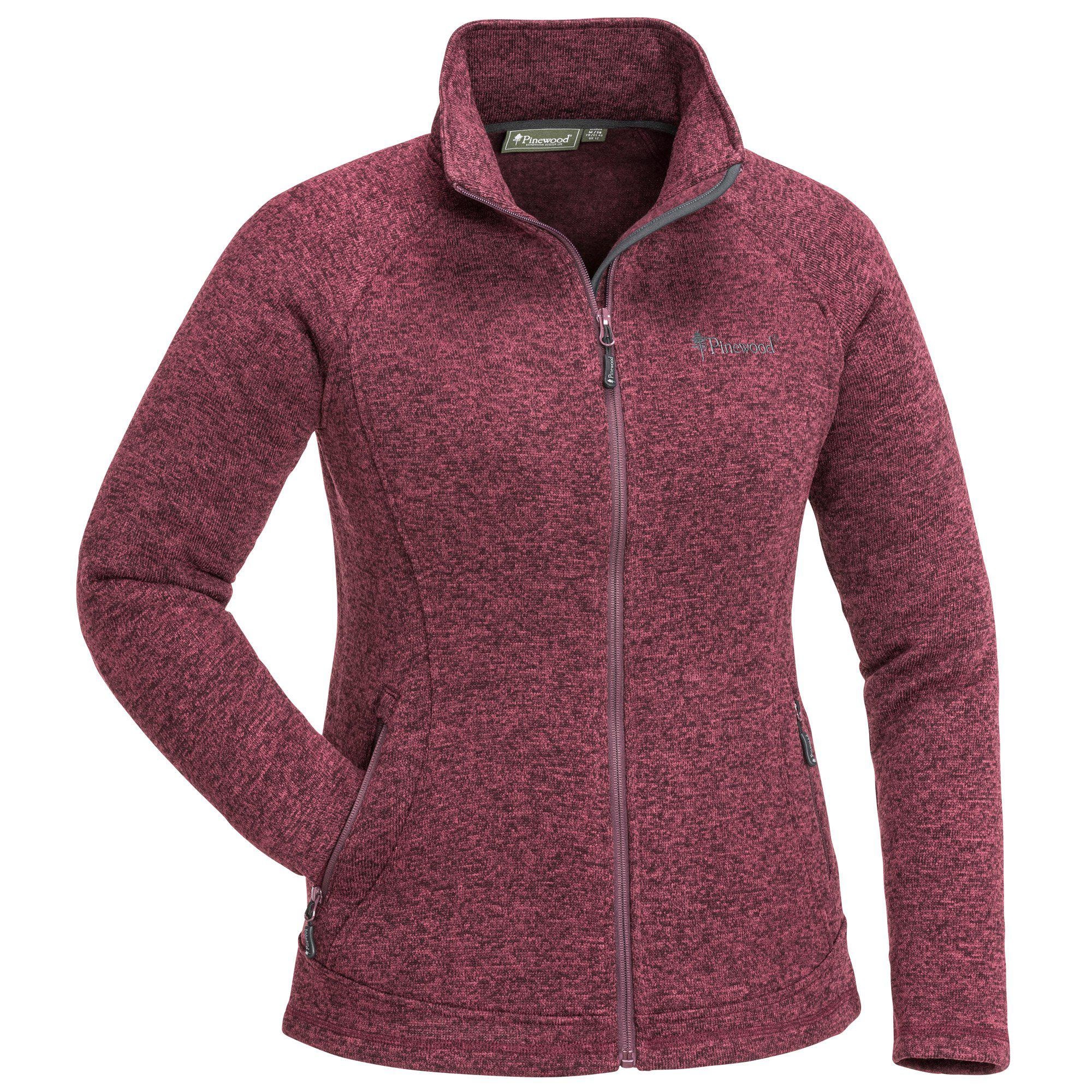 Pinewood Gabriella Knitted Jacka Dam Plum Melange XXL