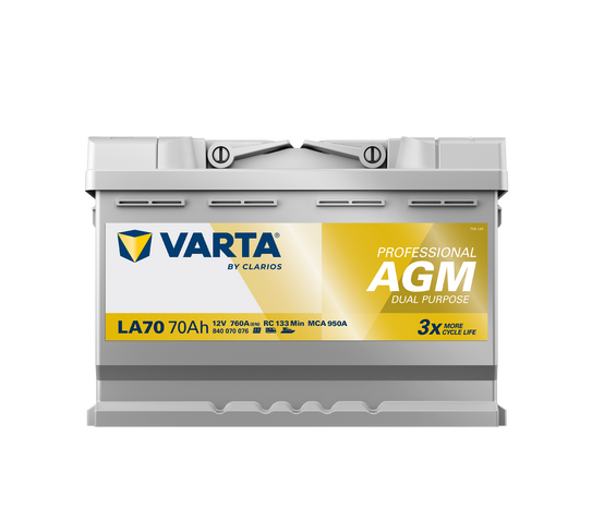 Varta 70Ah Start/förbrukning Professional DP AGM LA70