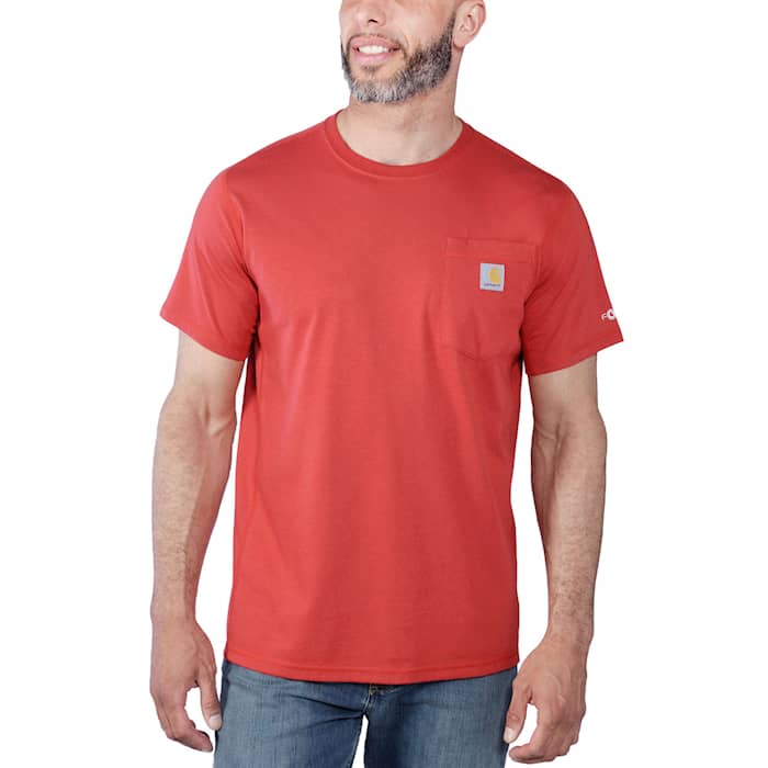 Carhartt Force Pocket T-Shirt Herr Red Barn Heather