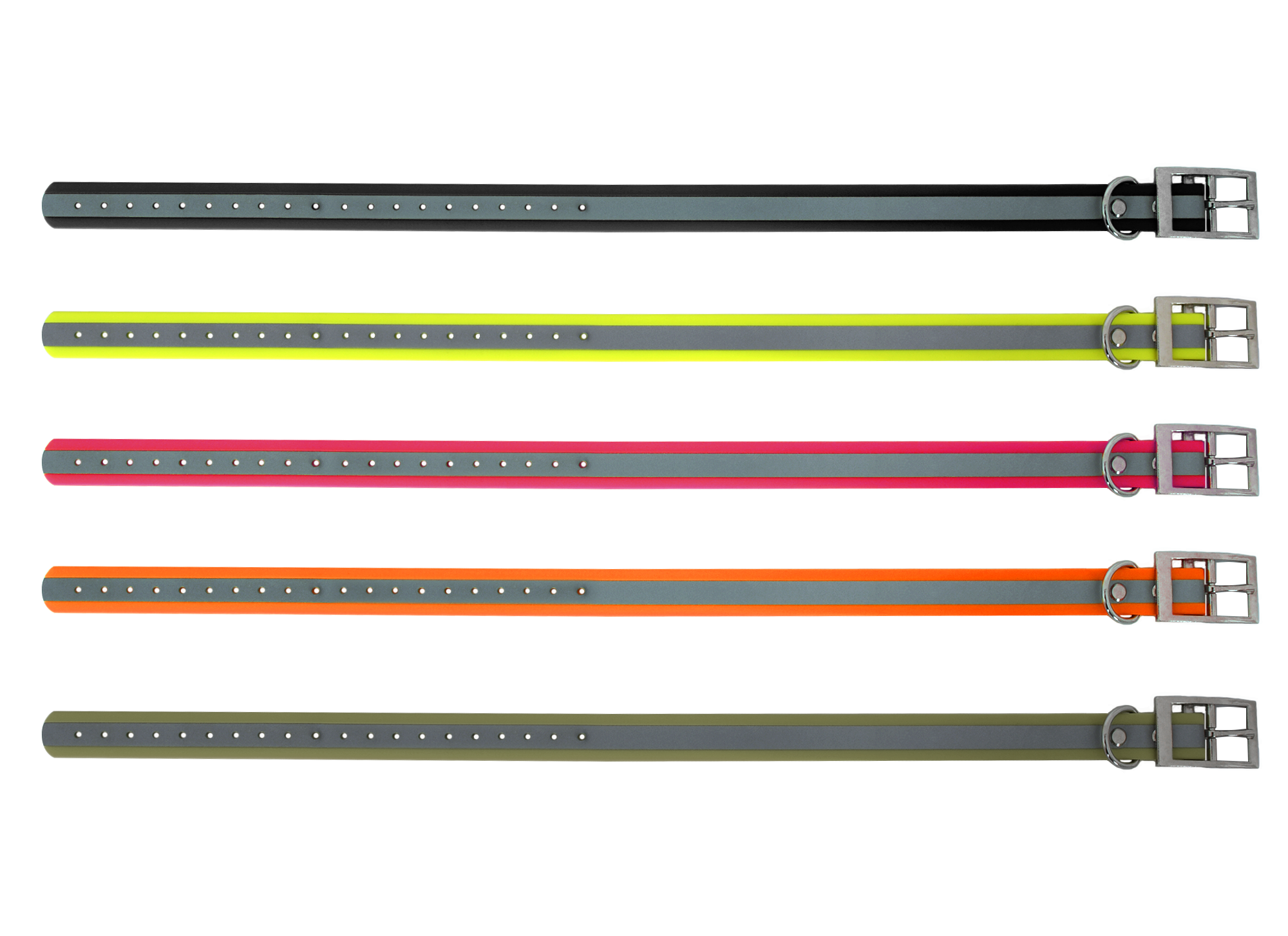 Grännakopplet Hundhalsband 25 mm 55-65 cm - flera färger