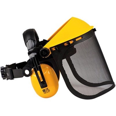 Nätvisir med hörselskydd