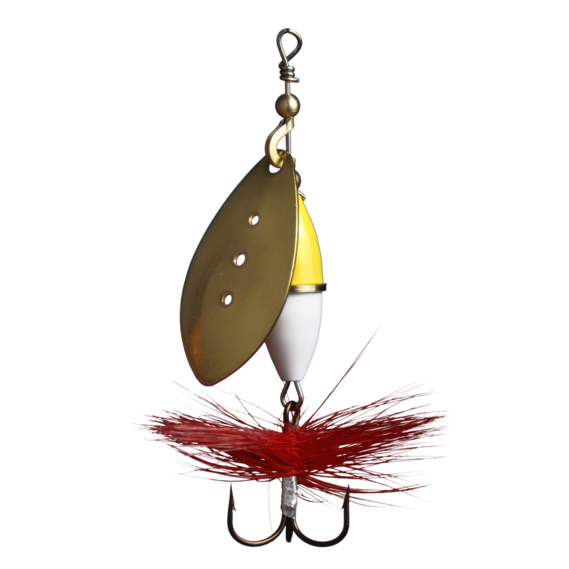 Myran Spinnare Myrans Wipp gul/vit 3g Guld