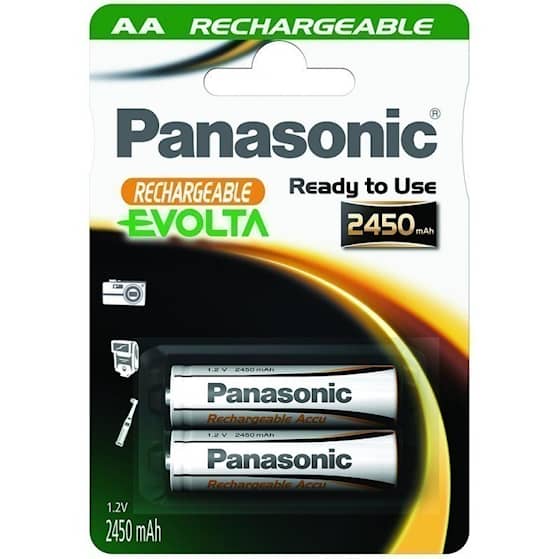 Panasonic Wiederaufladbare Batterie AA 2450 mAh