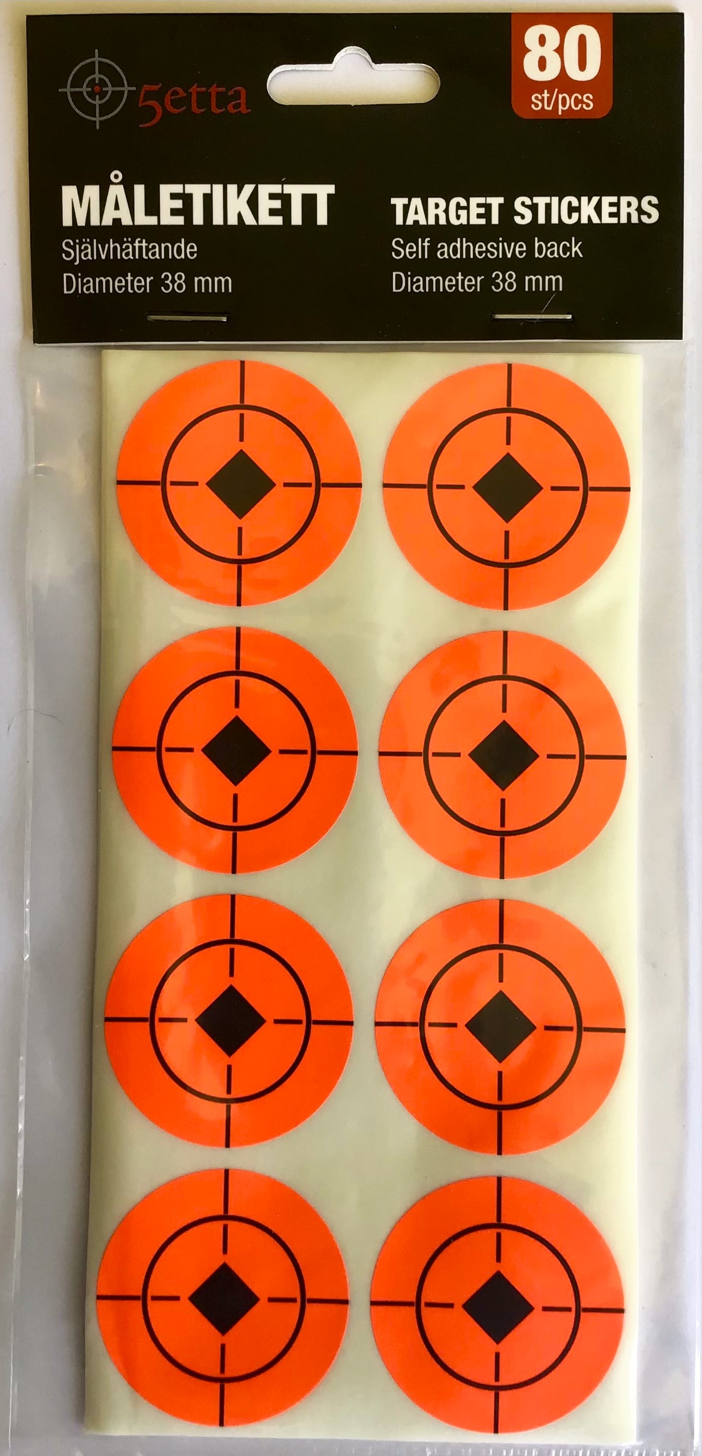 5etta Målplade Selvklæbende 38 mm 80 stk