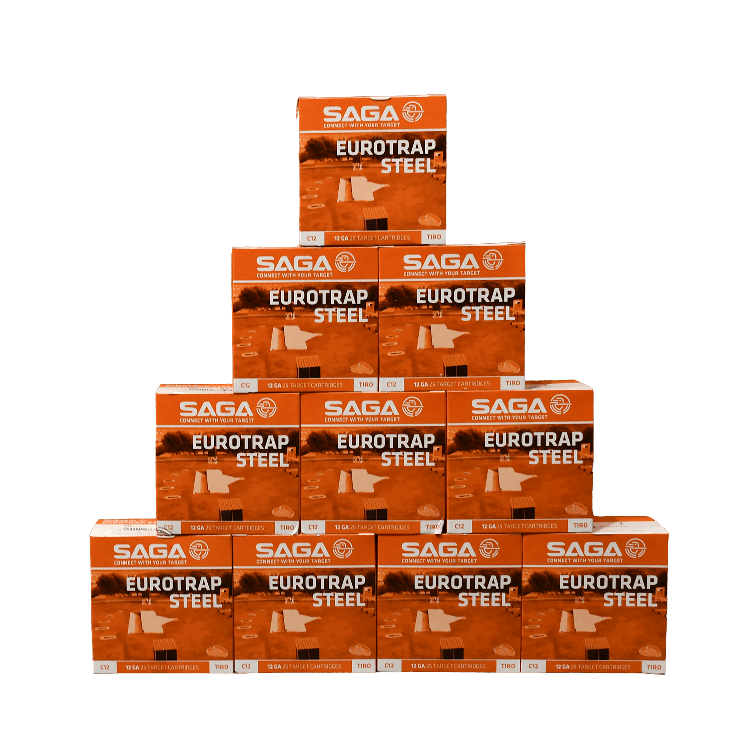 SAGA Eurotrap Stål 12/70 24gr US7 - 250 skott