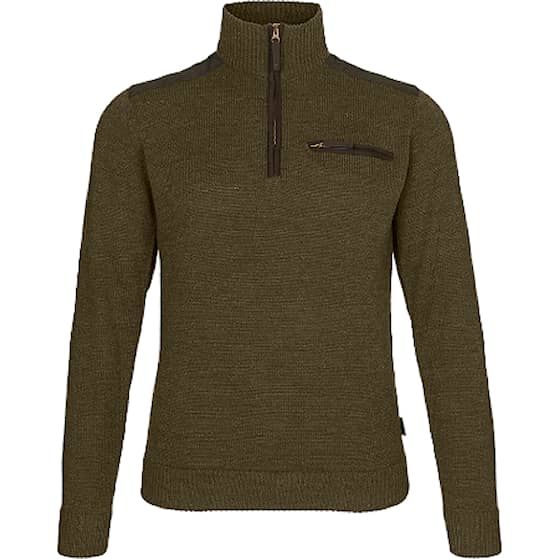 Seeland Buckthorn half zip sweater Shaded olive melange 2XL